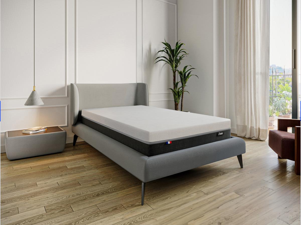 Ysmée Matelas 90 x 190 cm anti-feu ressorts ensachés 7 zones et mémoire de forme ép.29cm - SIVA de YSMÉE  