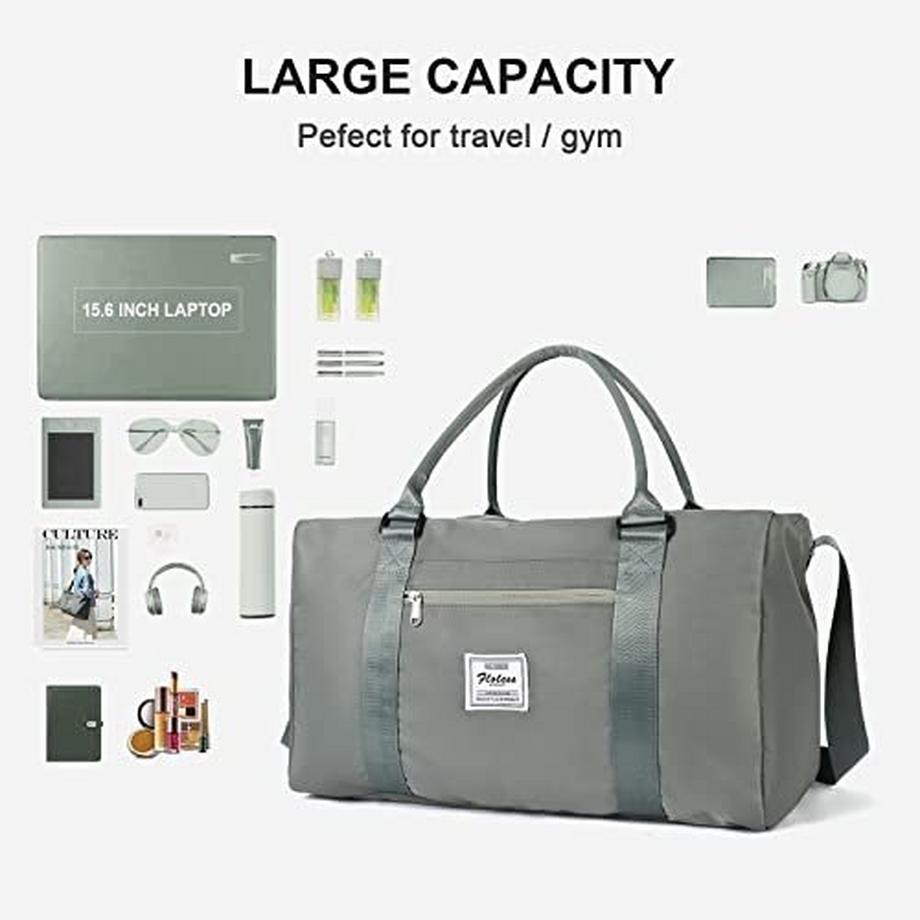 Only-bags.store Borsa da Viaggio Sportiva Grande Borsa Weekend Tote Aereo Spiaggia  