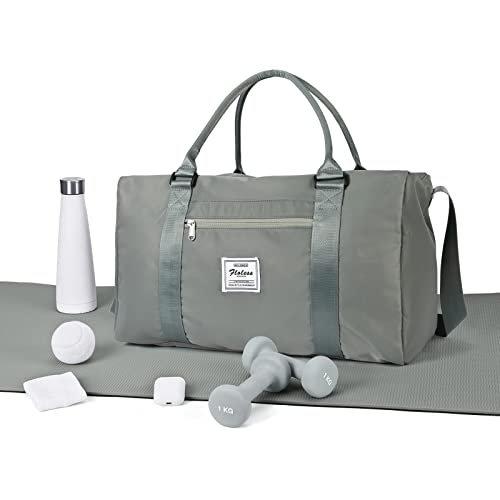 Image of Sportreisetasche Große Sporttasche, Wochenendtasche, Tragetasche Für Flugzeug, Strandtasche, Unisex Grau ONE SIZE