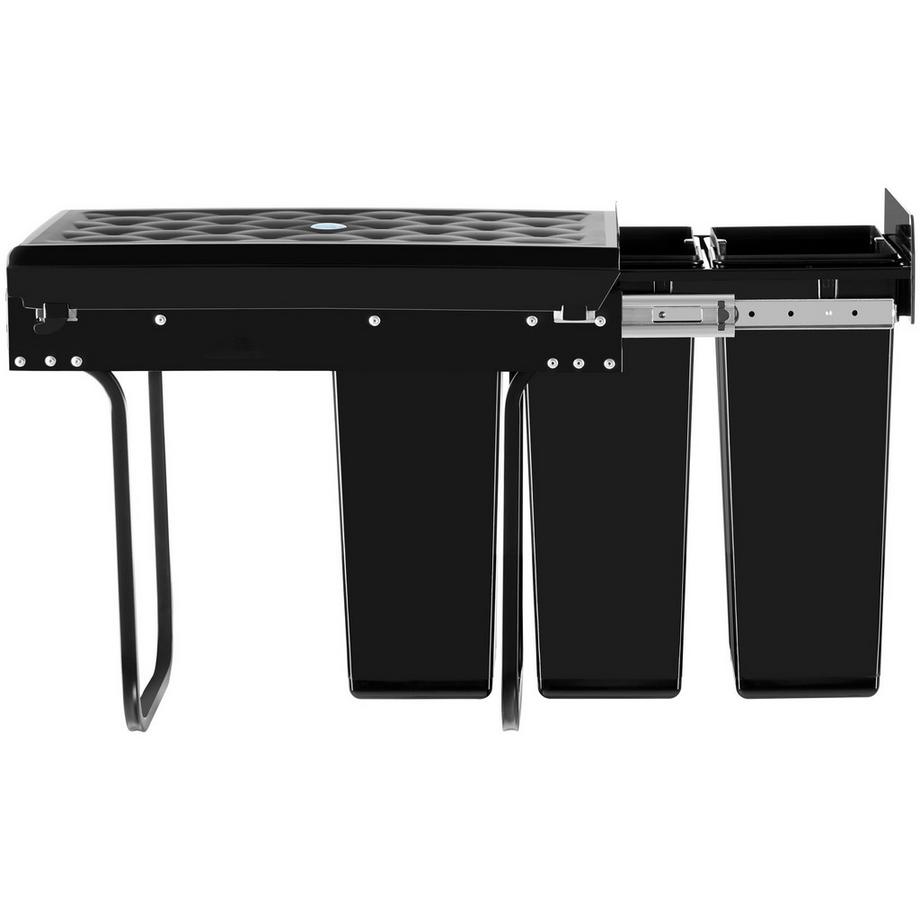 Tectake Contenitore per rifiuti Ashlyn 3 scomparti per la raccolta differenziata da 10 l  