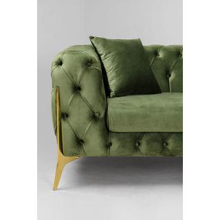 KARE Design Divano angolare Bellissima Velvet verde destra  