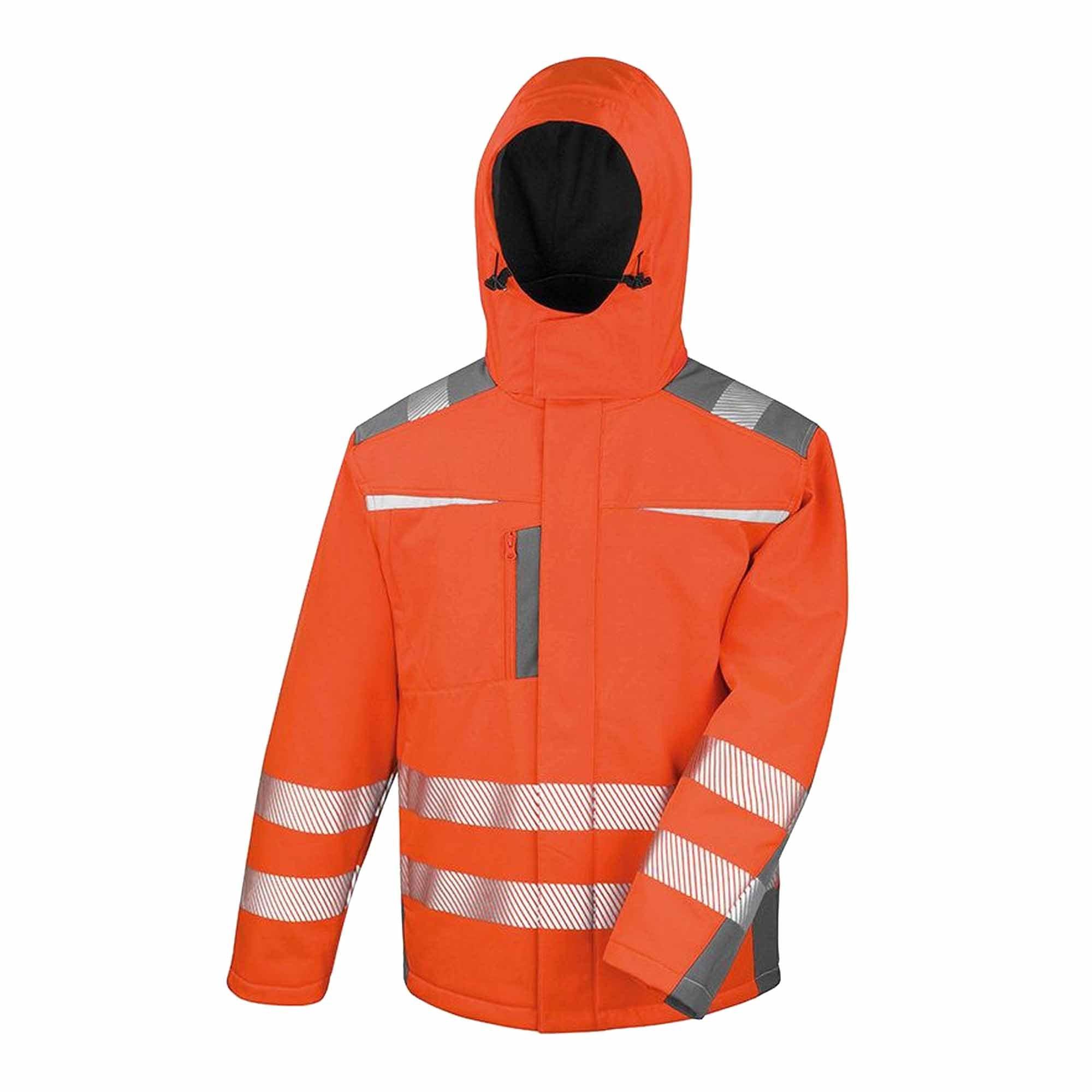Image of Safeguard Dynamic Hivis Softshell Work Jacke Unisex Orange 4XL