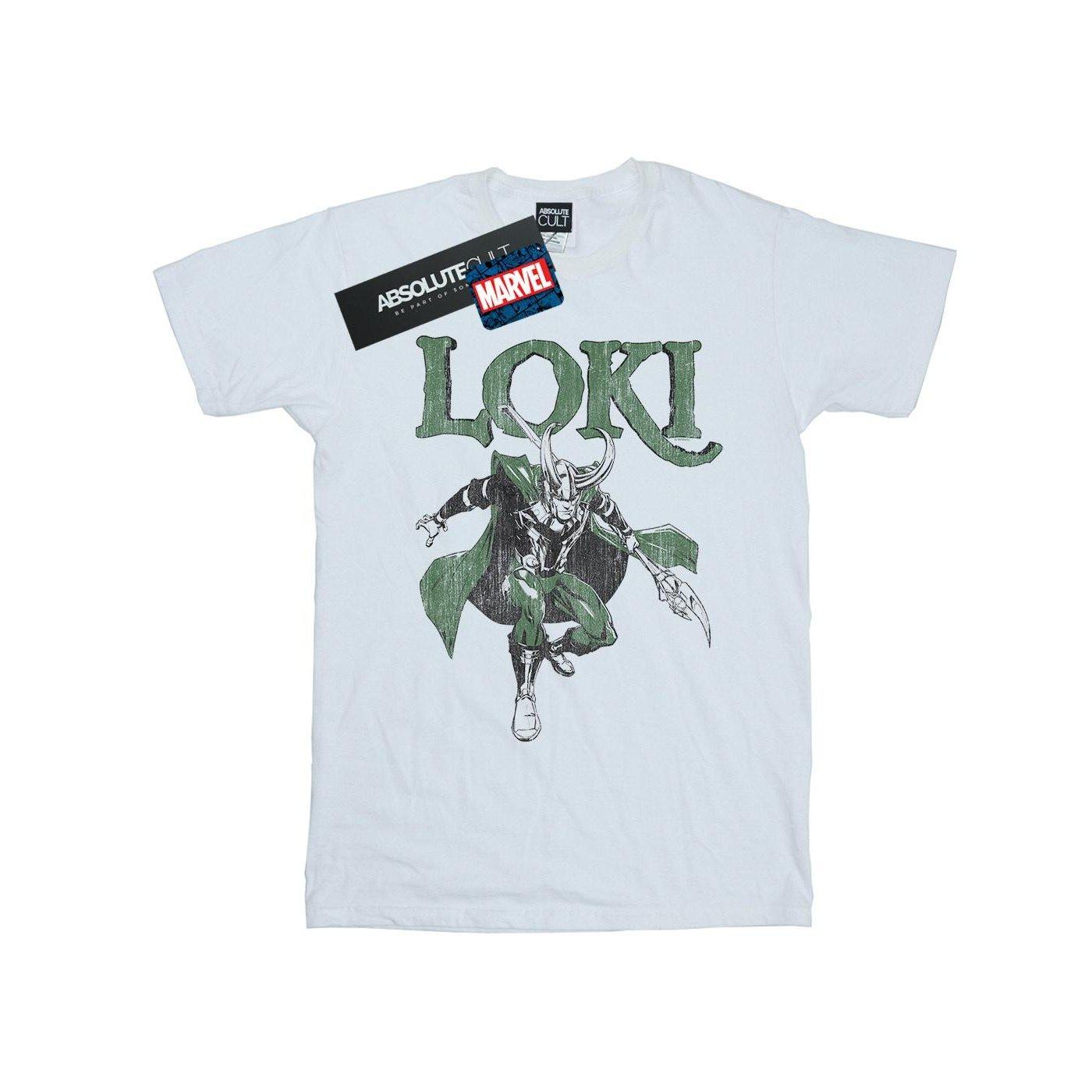 Image of Loki Scepter Tshirt Unisex Weiss 152-158