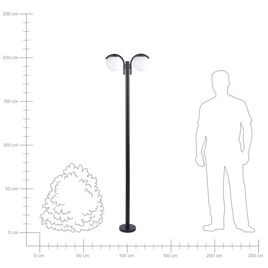 Beliani Aussenlaterne aus Aluminium  KULSI  