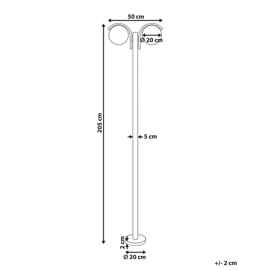 Beliani Aussenlaterne aus Aluminium  KULSI  