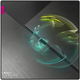 ROCCAT  Sense Icon Tappetino per mouse per gioco da computer Nero, Grigio 