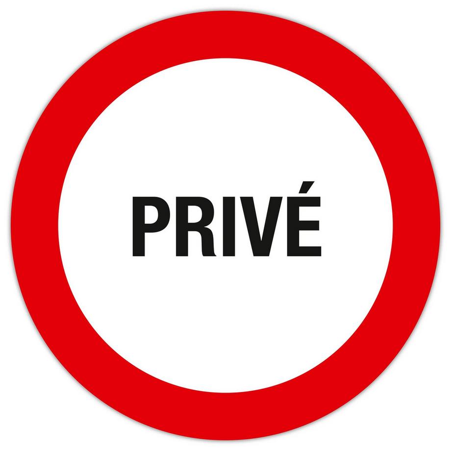 Schild Privat 20 cm FR