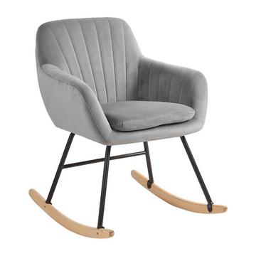 Fauteuil à bascule en Velours Moderne LIARUM