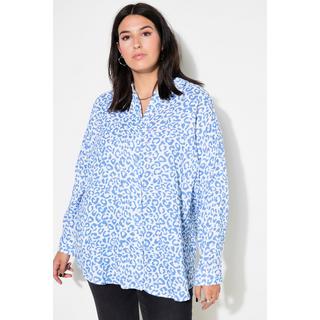 Studio Untold  Bluse, oversized, Musselin, Color-Leo 