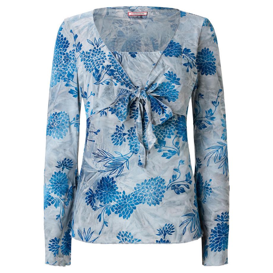 Joe Browns Dévoré Oberteil mit Blumenmuster und Bindeband  