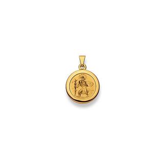 MUAU Schmuck  Pendentif St. Christophe or jaune 750, 20x14mm 