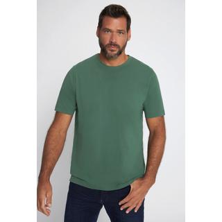 JP1880  T-shirt Basic en coton peigné, col rond vert nuageux 