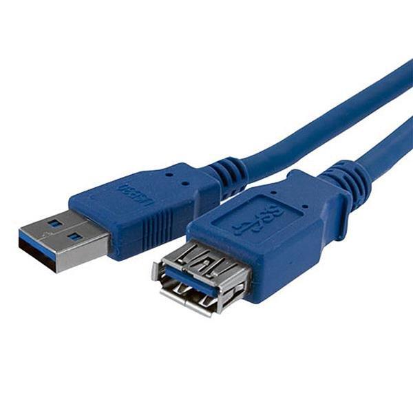 Image of StarTech.com 1 m SuperSpeed USB 3.0 Verlängerungskabel - Stecker Buchse - Blau