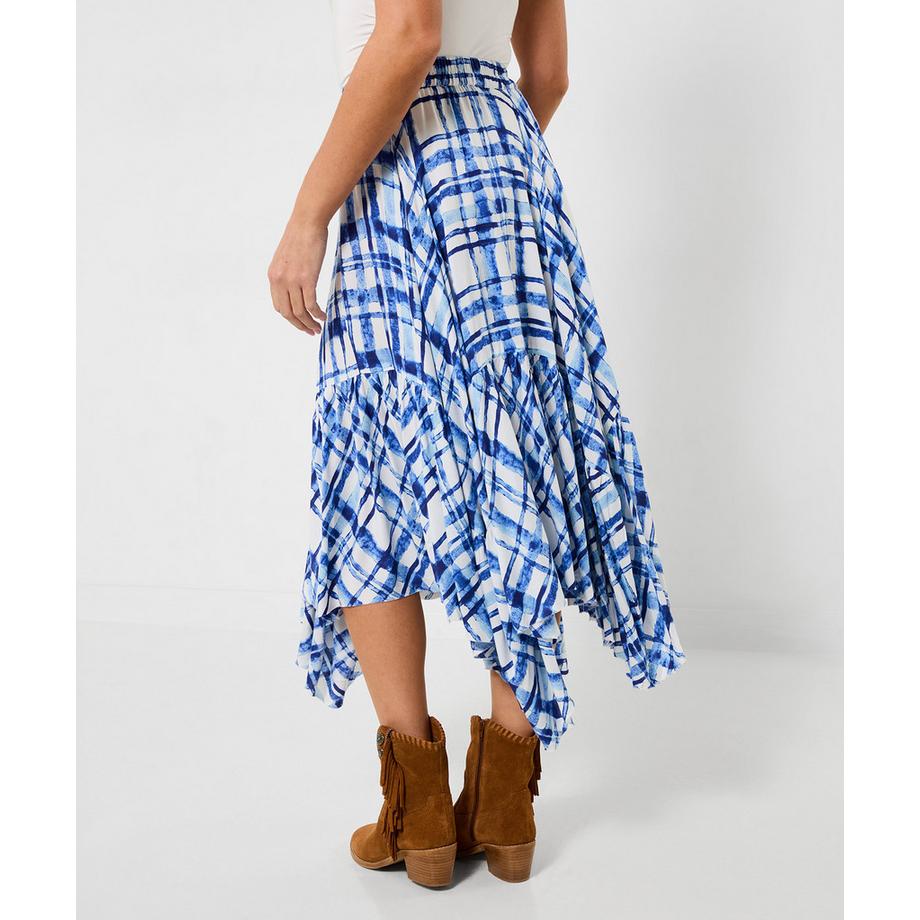 Joe Browns Maxirock mit Karomuster und Zipfelsaum  