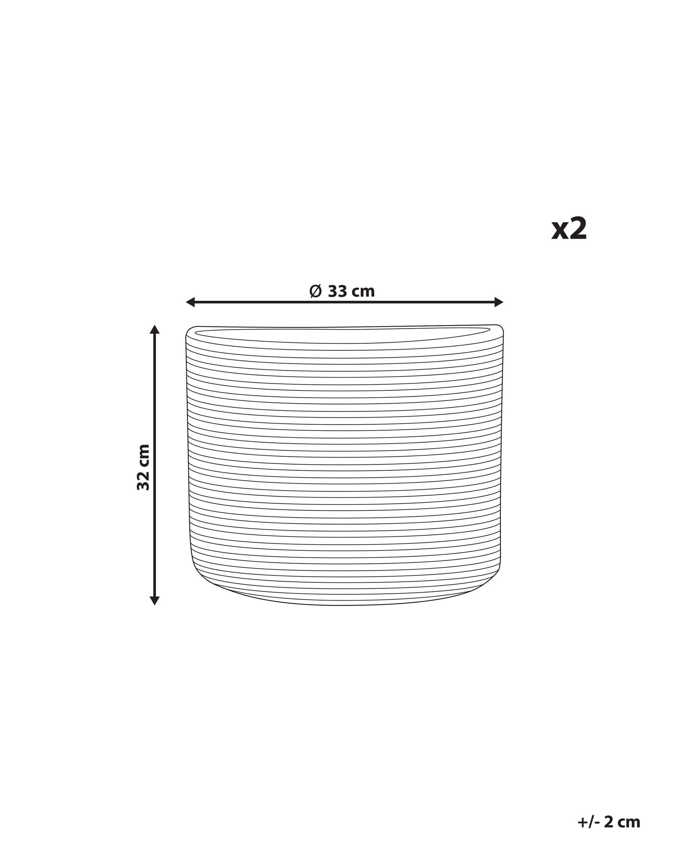 Beliani Korb en Cotone Boho YERKOY  