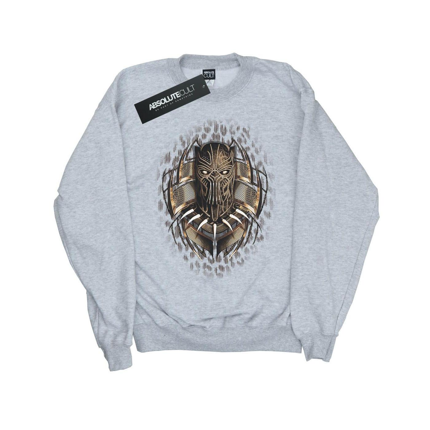 Image of Black Panther Gold Killmonger Sweatshirt Mädchen Grau 140/146