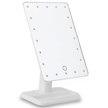 Miroir de maquillage avec Led 22 Lumières - 180 rotatif - Blanc