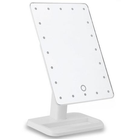 eStore  Miroir de maquillage avec Led 22 Lumières - 180 rotatif - Blanc 