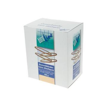 BÜROLINE Gummibänder 50x1,3mm 155414 braun, ø 30mm 500g
