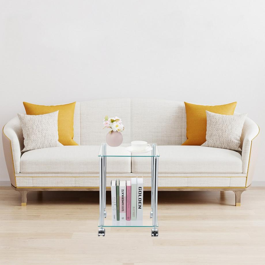 Northio Tavolino laterale con ruote  