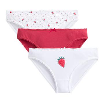 Lot de 3 slips en coton extensible