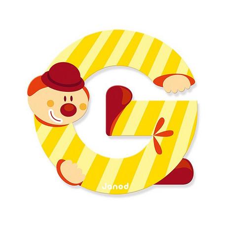 Janod Buchstaben Clown G  