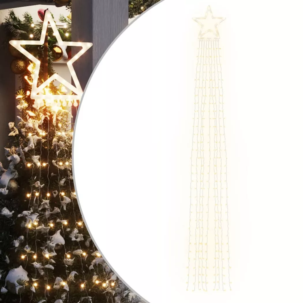 VidaXL - Guirlande de sapin de noël, One Size, Blanc