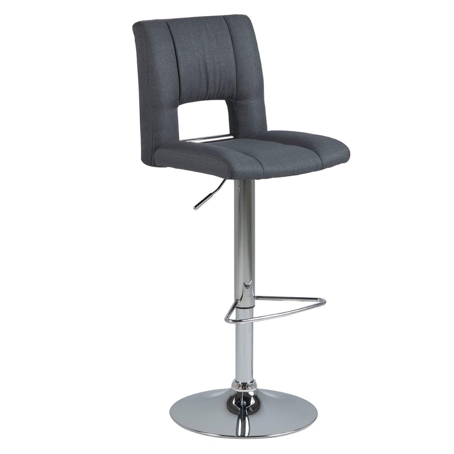 Image of Barhocker Maja Corsica Chrom dunkelgrau 115 Barhocker Maja Corsica Chrom dunkelgrau 115