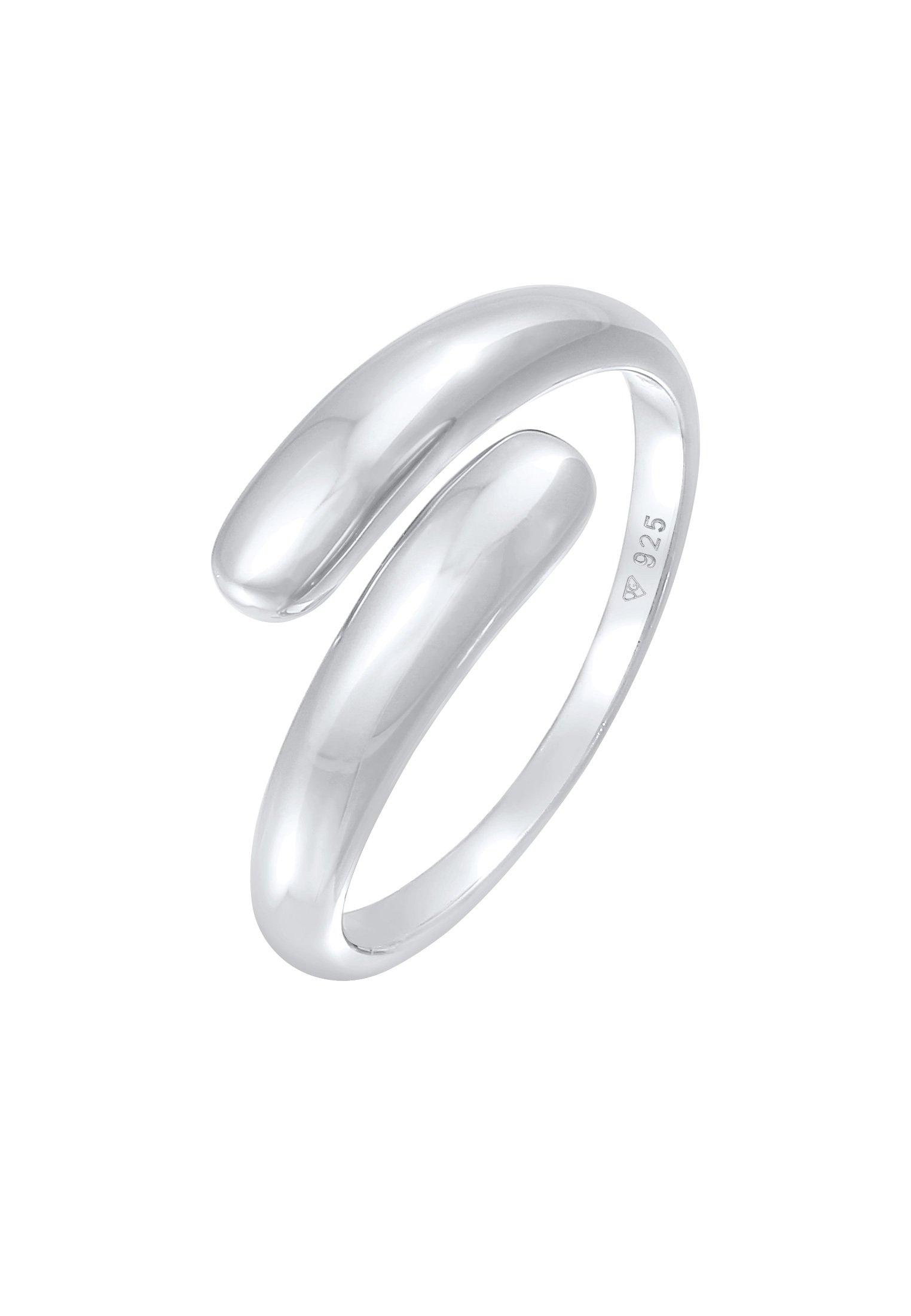 Image of Ring Wickelring Zart Basic Damen Silber 52mm