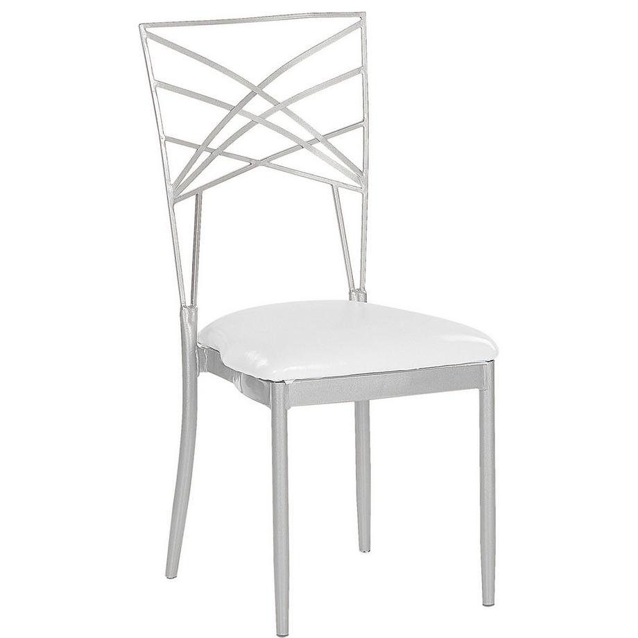 Beliani Lot de 2 chaises de salle à manger en Acier Moderne GIRARD  