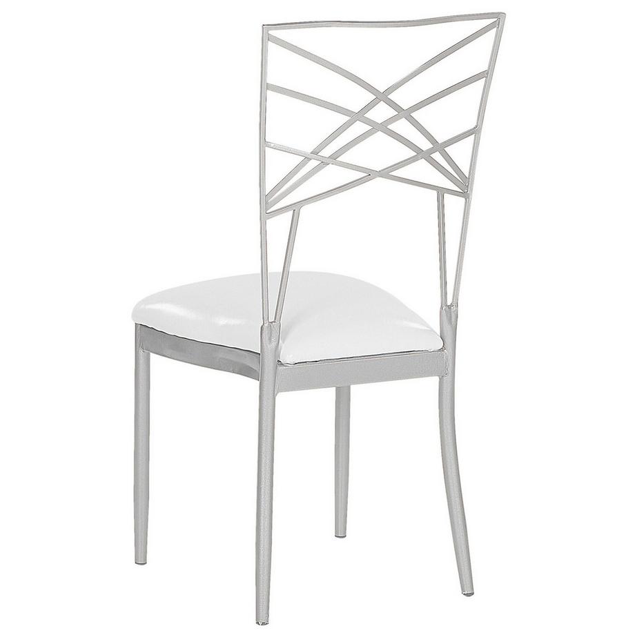 Beliani Lot de 2 chaises de salle à manger en Acier Moderne GIRARD  