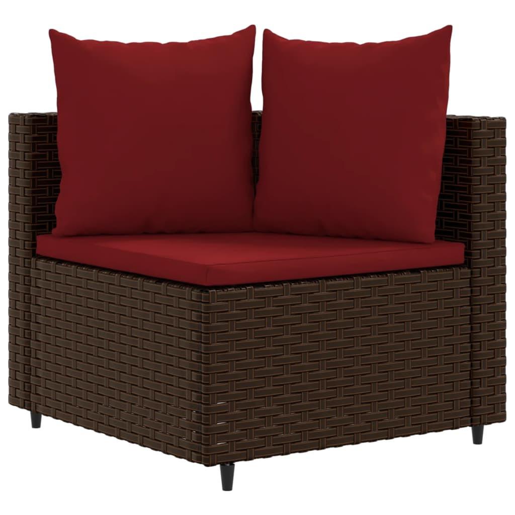 VidaXL Gartensofagarnitur poly-rattan  