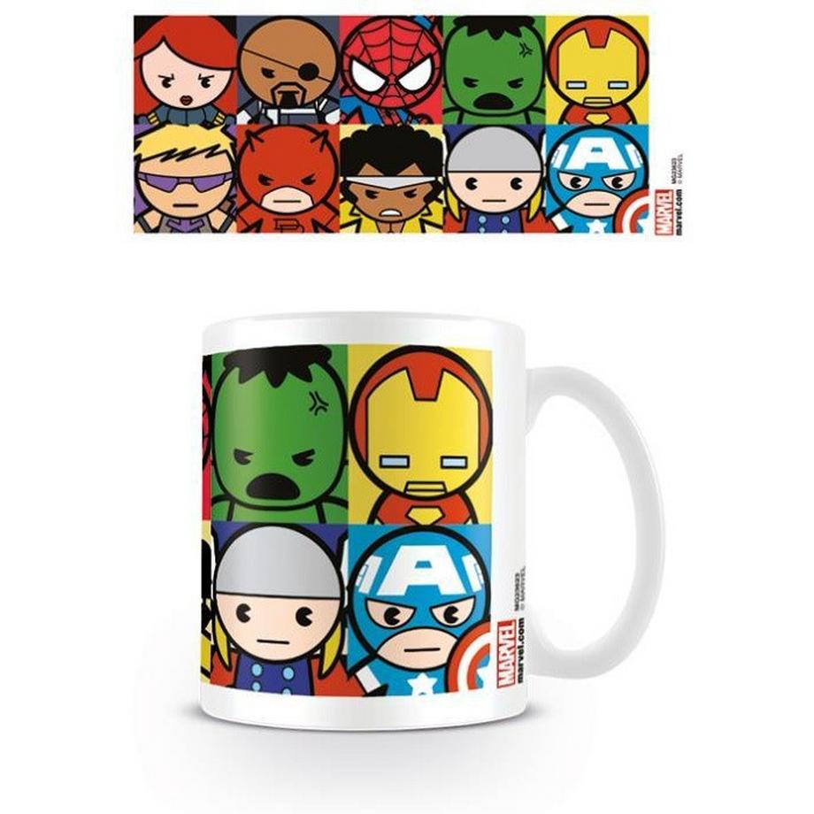 MARVEL Kaffeebecher Kawaii, Figuren  