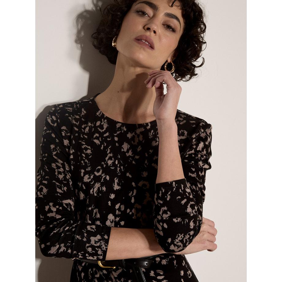 APRICOT Maxikleid aus Jersey mit Leopardenmuster  