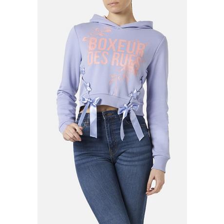 BOXEUR DES RUES  Hooded Sweatshirt With Laces 