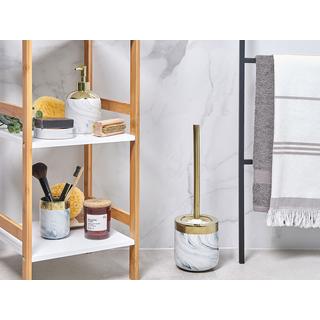 Beliani Set accessoires de salle de bain en Céramique Glamour HUNCAL  