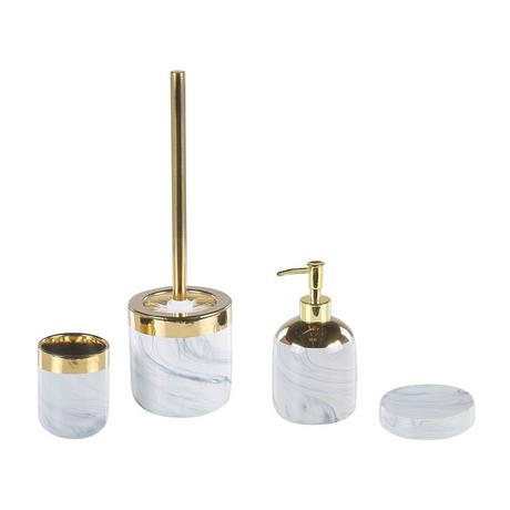 Beliani Set accessoires de salle de bain en Céramique Glamour HUNCAL  