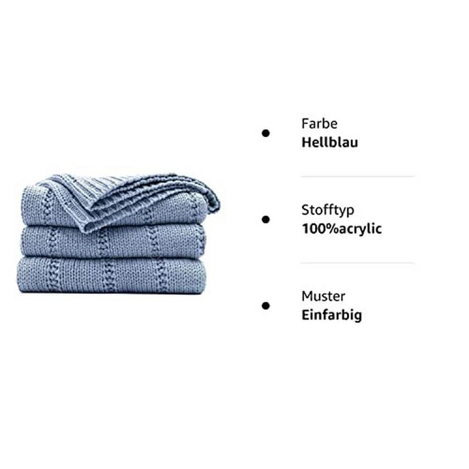 Alopini Couverture câline tricotée, couverture douce et chaude en tricot grossier, couverture de vie tricotée pour lit, canapé et canapé  