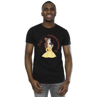 Disney  Beauty And The Beast I'd Rather Be Reading TShirt 