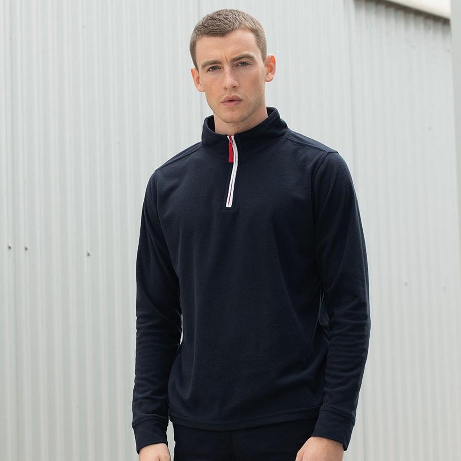 Finden & Hales Haut polaire Col zippé Manches longues  