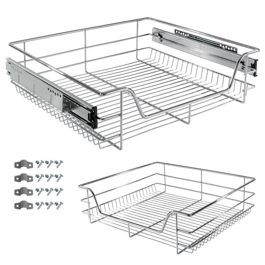 Arebos  Teleskop Schublade Küchenschublade Korbauszug Schrankauszug Küchenschrank 