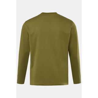 JP1880  Maglia basic a maniche lunghe verde cactus 