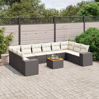 VidaXL set divano da giardino Polirattan  