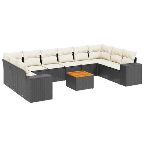 VidaXL set divano da giardino Polirattan  