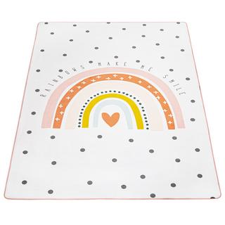 Paco Home Motif de coeur arc-en-ciel du tapis pour enfants  