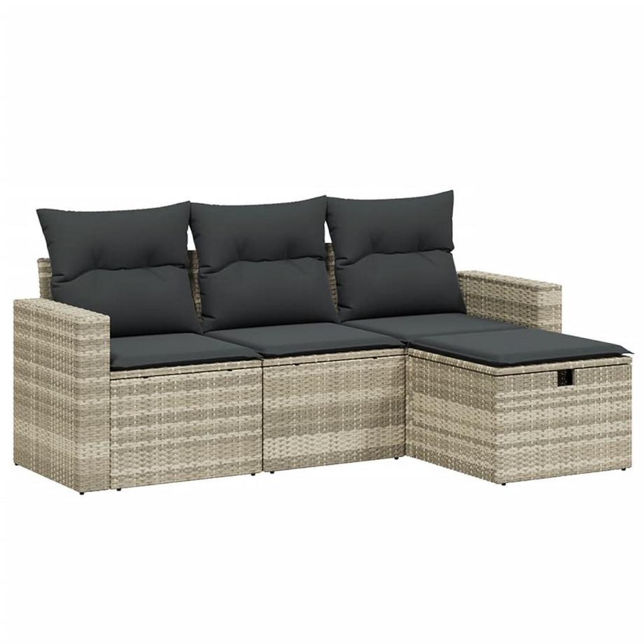 set divano da giardino Polirattan