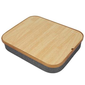 Bureau aux genoux avec rangement - Gris