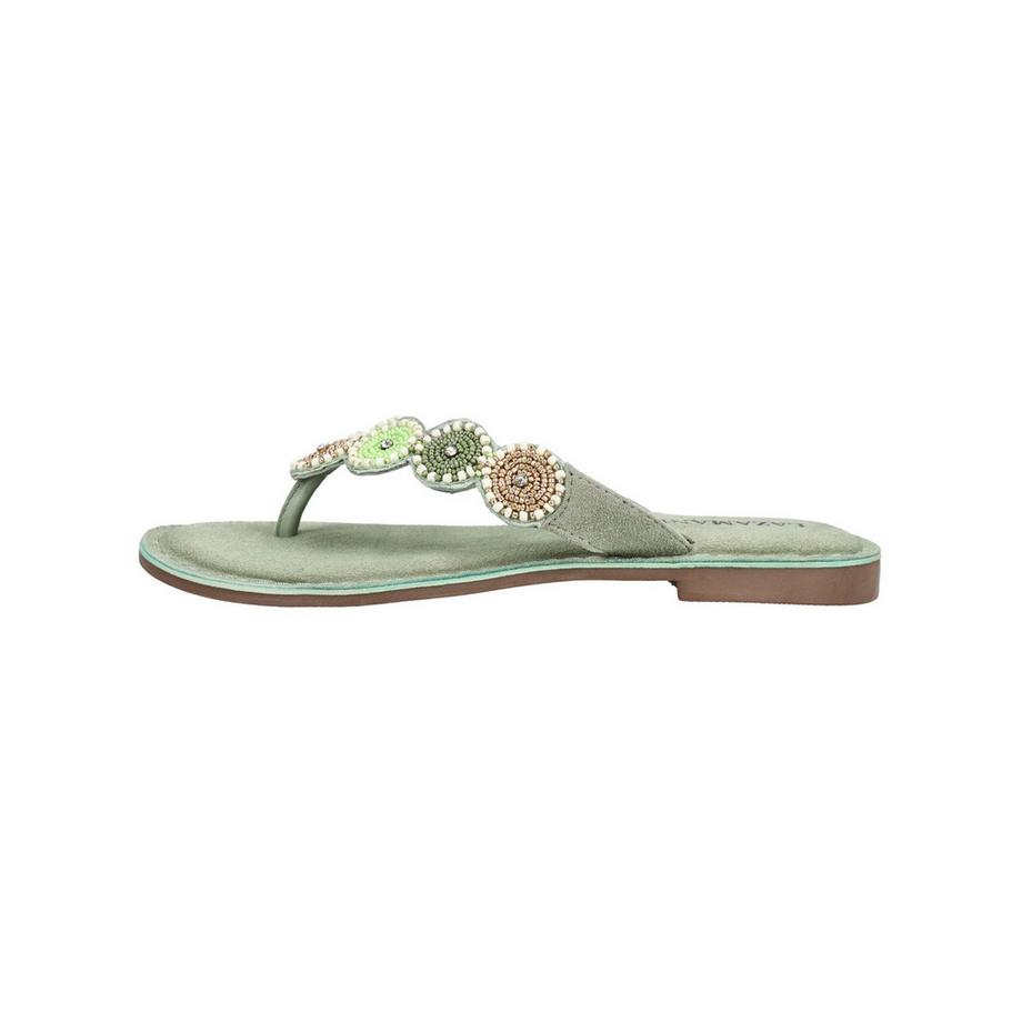 Lazamani Beaded Thong Sandals  