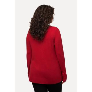 Ulla Popken  Pullover con fiocco di paillettes, scollo a girocollo e maniche lunghe 