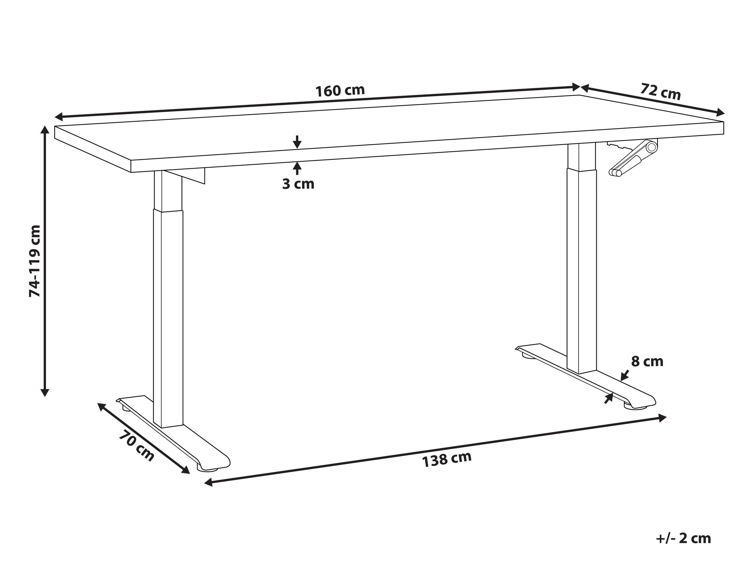 Beliani Bureau Moderne DESTINES  